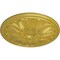 Ekena Millwork Bordeaux Ceiling Medallion (Fits Canopies up to 3 1/4"), Hand-Painted Rich Gold, 22 5/8"OD x 1 3/4"P CM22BORGS - alternate 5